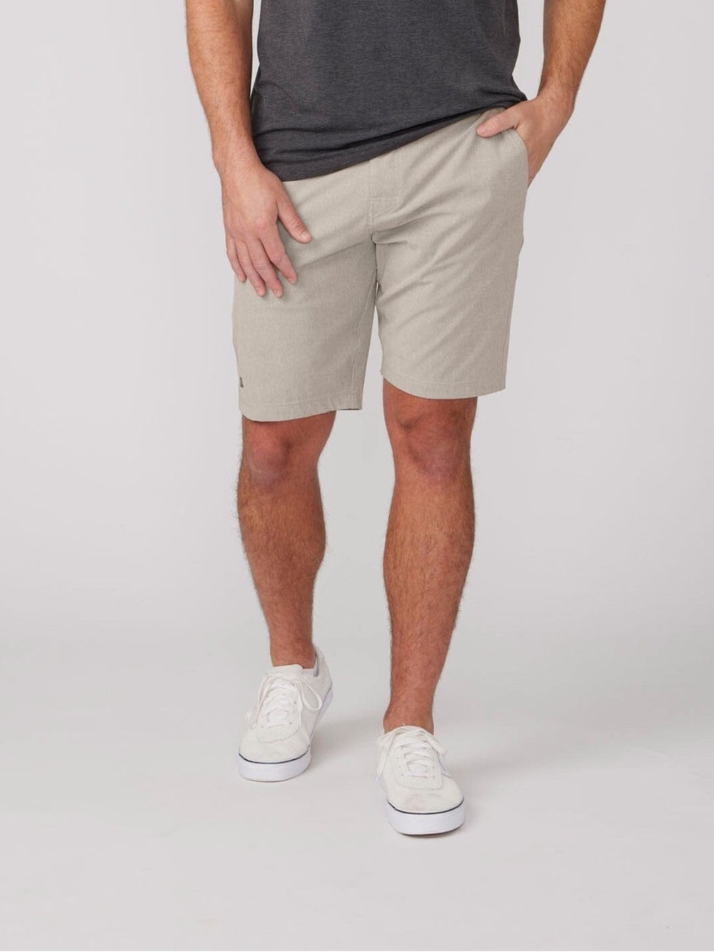 Linksoul Solid Boardwalker Short Khaki 34 10” inseam NWT